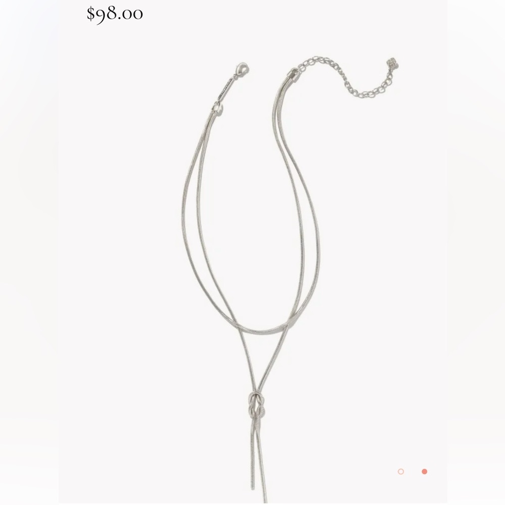 Annie Y Necklace in Silver Kendra Scott